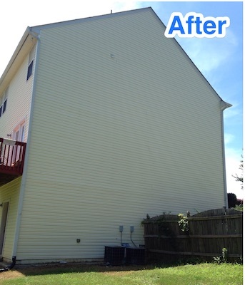 House after pressure washing in Lawrenceville