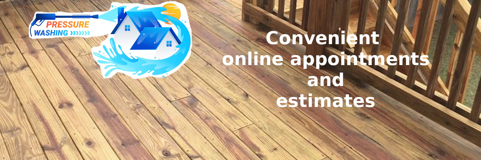 Pressure washing a house in North Metro Atlanta